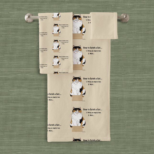 Conjunto De Toalhas Como pegar um gato (Criador carregado)