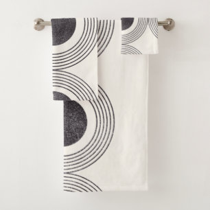 Conjunto De Toalhas Composição dos círculos Abstrato