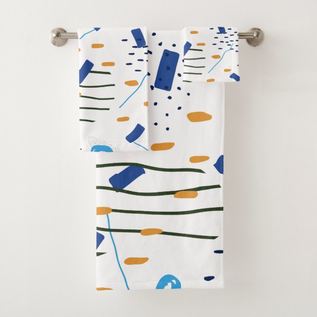 Conjunto De Toalhas Composição geométrica aguda moderna (Insitu)