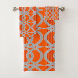 Conjunto De Toalhas composition orange