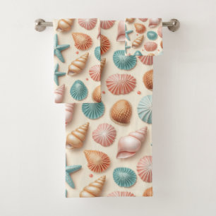 Conjunto De Toalhas Conchas Abundance