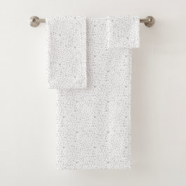 Conjunto De Toalhas Confetes de Névoa Pontos de Aquarela
