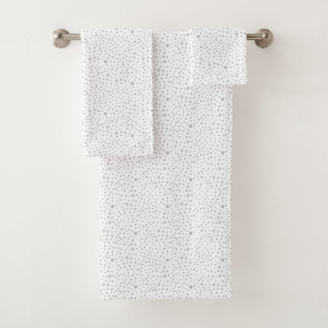 Conjunto De Toalhas Confetes de Névoa Pontos de Aquarela (Insitu)