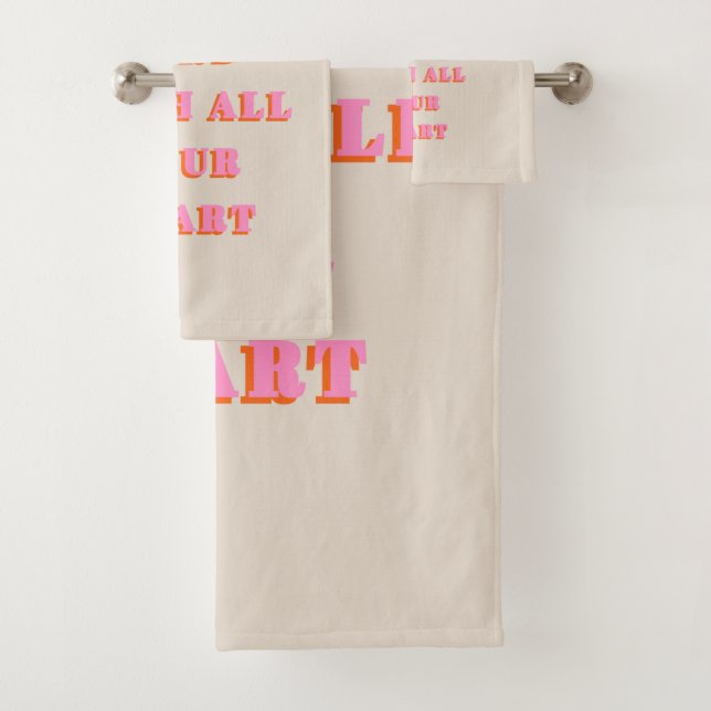 Conjunto De Toalhas Confiança No Lorde Proverbs 3:5-6 Bíblia Verse Cot (Insitu)