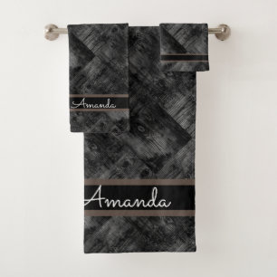 Conjunto De Toalhas conselhos antigos, madeira velha, madeira envelhec