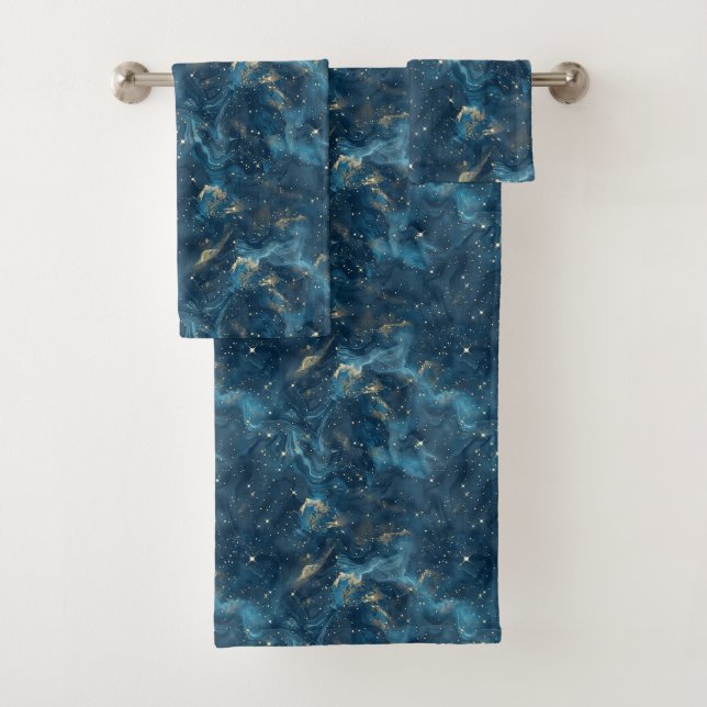Conjunto De Toalhas Constelação Celestial - Noite Estelar (8) (Insitu)