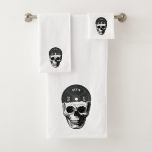 Conjunto De Toalhas Construção de Malhação de Formação de Caveira em P