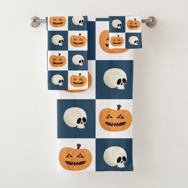 Conjunto De Toalhas Controlo de Skulls e de Pumpkins (Insitu)