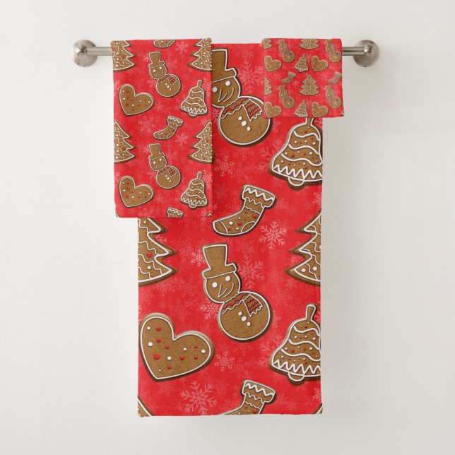 Conjunto De Toalhas Cookie Natal Feriado (Insitu)