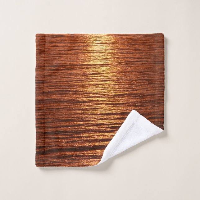 Conjunto De Toalhas Copper sea pattern (Pano de lavar)