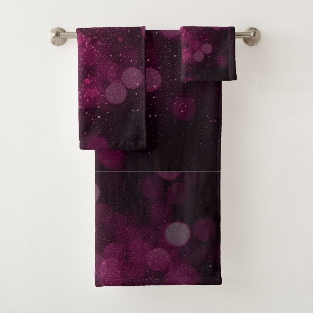 Conjunto De Toalhas Cor Abstrato Vermelha Moderna (Insitu)