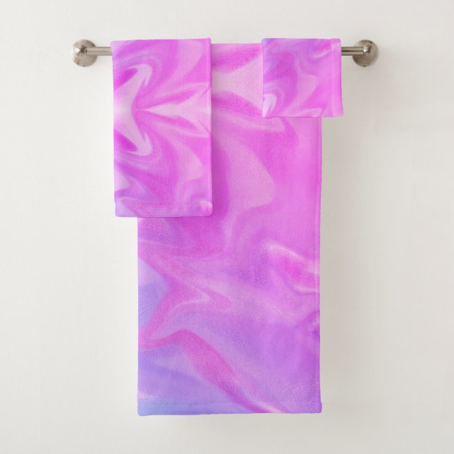 Conjunto De Toalhas Cor d'água arco-íris (Insitu)