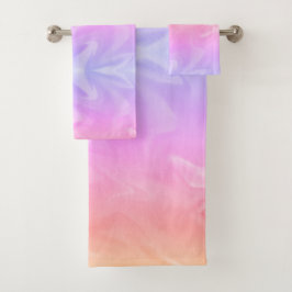 Conjunto De Toalhas Cor d'água arco-íris