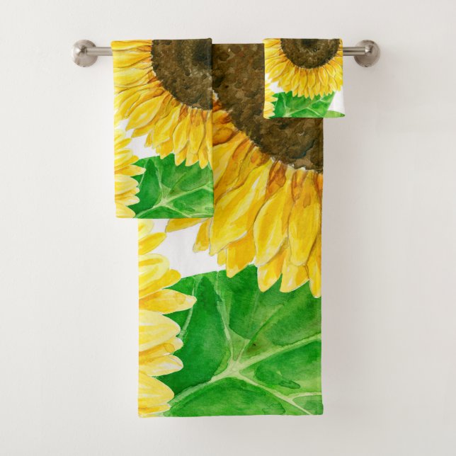 Conjunto De Toalhas Cor d'água do Sunflower (Insitu)