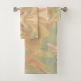 Conjunto De Toalhas Cor-de-água marmoreada de Campfire