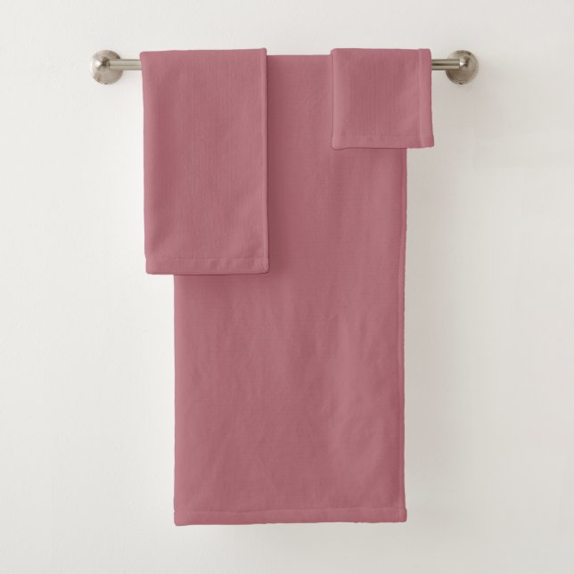 Conjunto De Toalhas Cor Dourado Rosa Sólida (Insitu)