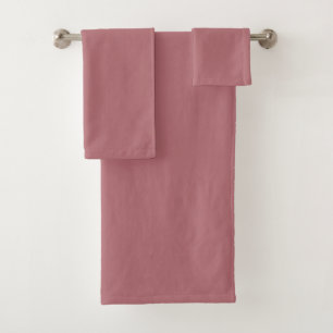 Conjunto De Toalhas Cor Sólida do Rosa Dusty