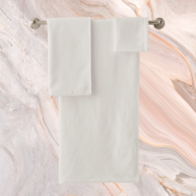 Conjunto De Toalhas Cor Sólida Snowbound (Criador carregado)