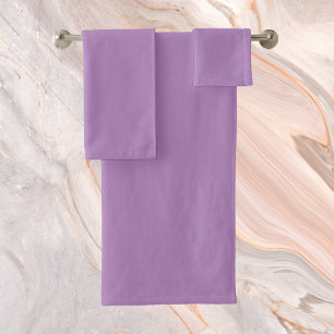 Conjunto De Toalhas Cor Sólida Violeta Africana