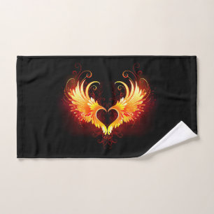 Conjunto De Toalhas Coração do Anjo Fogo com Asas