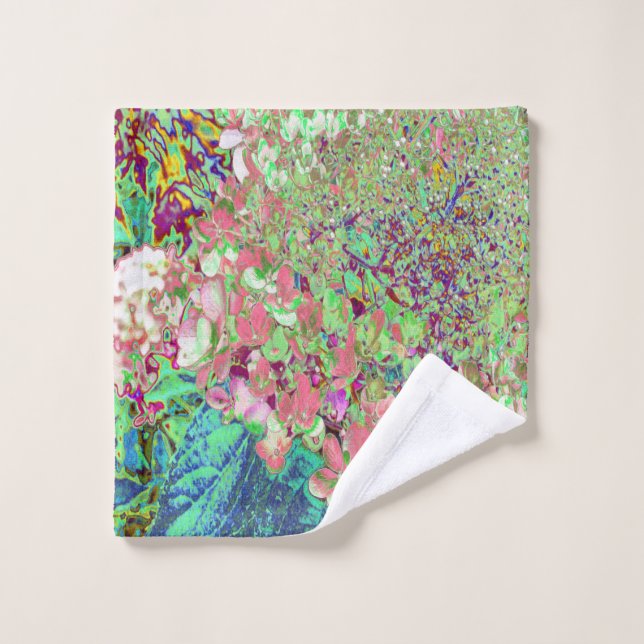 Conjunto De Toalhas Coral Elegante e Chartreuse Limelight Hydrangea (Pano de lavar)