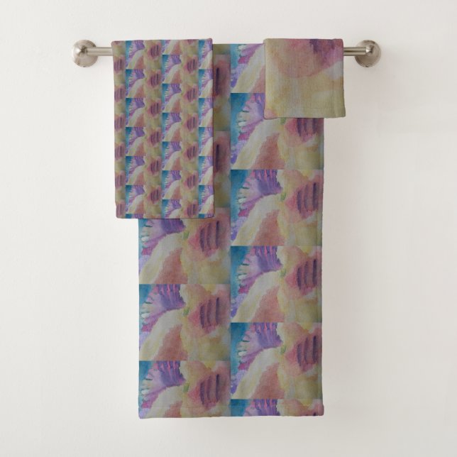 Conjunto De Toalhas Coral Reef Abstrato Art (Insitu)