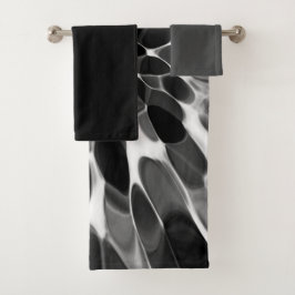 Conjunto De Toalhas Corante branco e preto