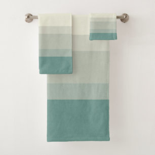 Conjunto De Toalhas Corantes de Oceano Cinzas Azuis