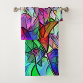 Conjunto De Toalhas Cordas cruzadas ocultadas por um tecido de aviso c