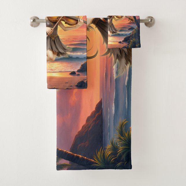 Conjunto De Toalhas Cordas Sussurrantes da Fada do Crepúsculo. (Insitu)
