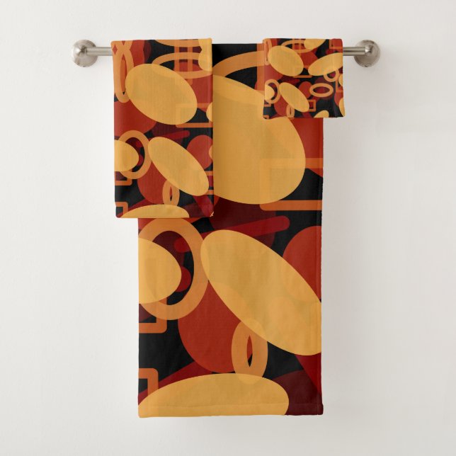 Conjunto De Toalhas Cores da Paisagem do Deserto Sudoeste Arte Abstrat (Insitu)