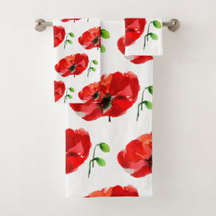Conjunto De Toalhas Cores d'água do Poppy originais BTS Primavera per