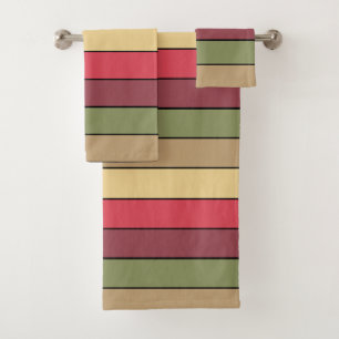 Conjunto De Toalhas Cores De Toneladas Da Terra Da Queda No Papel De A