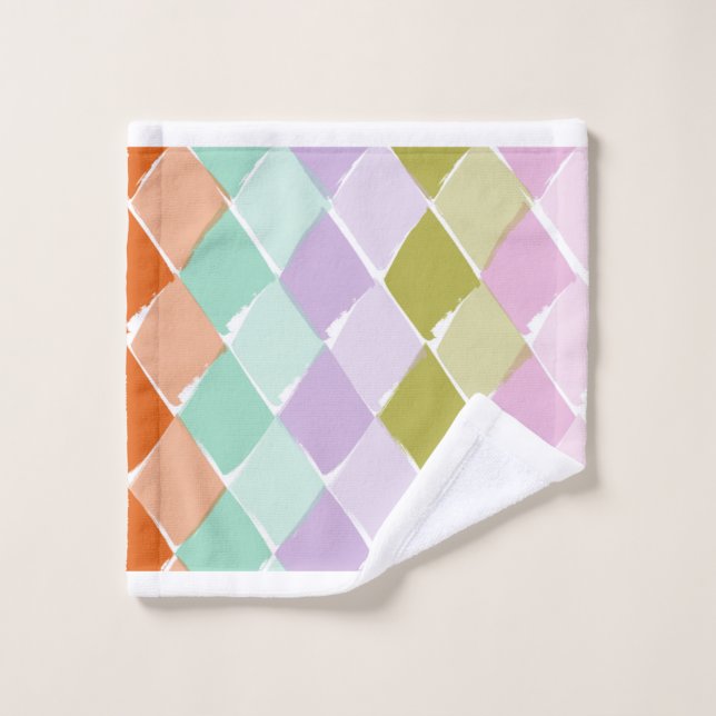 Conjunto De Toalhas Cores de verão pontilhadas (Pano de lavar)