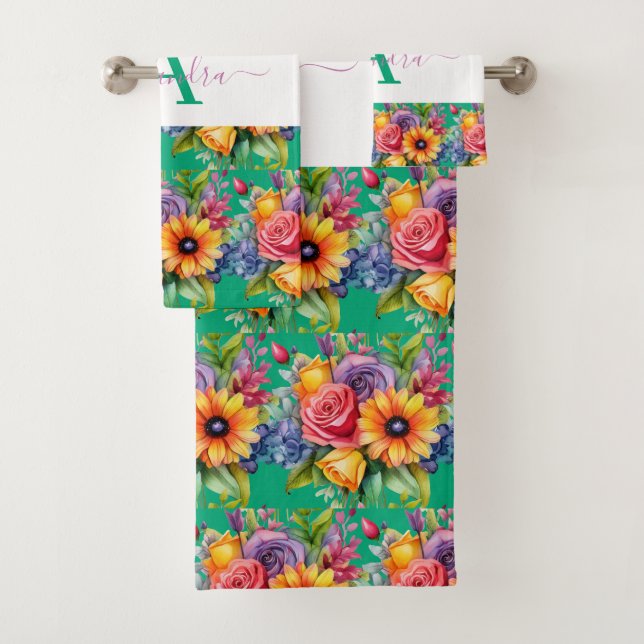 Conjunto de Toalhas Cores Elegantes de Primavera (Insitu)