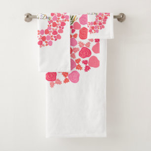 Conjunto De Toalhas Coroa do Dia das Mães Feliz