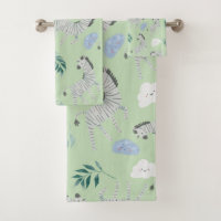 Corpo de safari animal bonito, zebra pastel verde