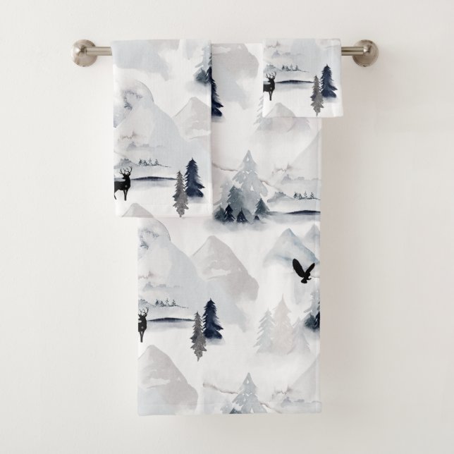 Conjunto De Toalhas Coruja-de-veleiro-do-inverno (Insitu)
