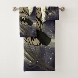 Conjunto De Toalhas Coruja e fantasma