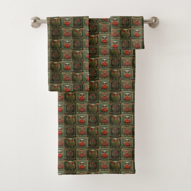 Conjunto De Toalhas Corujas 2 (Insitu)