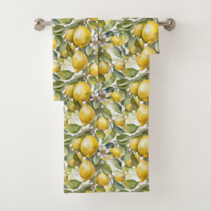 Conjunto De Toalhas Costa do Amalfi, em Itália, Lemons