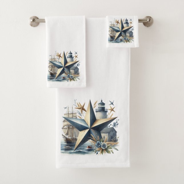 Conjunto De Toalhas Costa Náutica (Insitu)