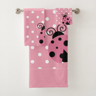 Conjunto De Toalhas Costume cor-de-rosa do joaninha