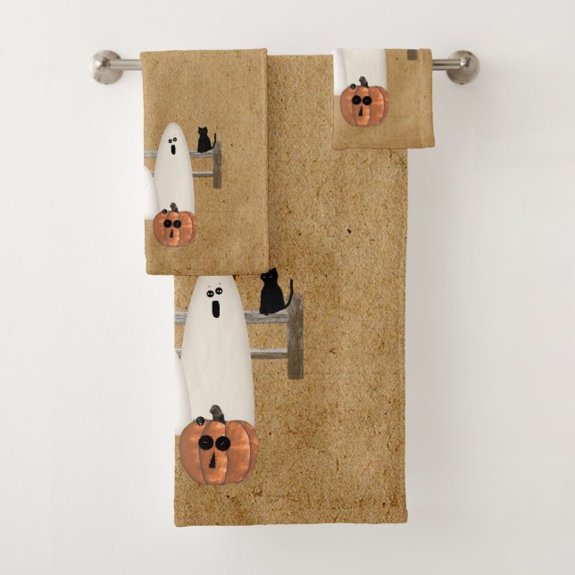 Conjunto De Toalhas Country Ghosts Bath Towel Set (Insitu)