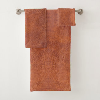 Conjunto De Toalhas Couro de Brown