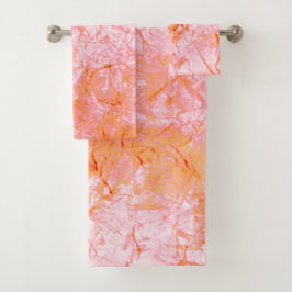 Conjunto De Toalhas Couro de salmão, esbranquiçado