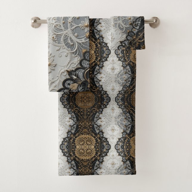 Conjunto De Toalhas Couro Elegante In-White (Insitu)