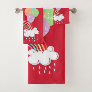 Conjunto De Toalhas Covenant de Deus Arco-Íris | Balões de Oliva de Su