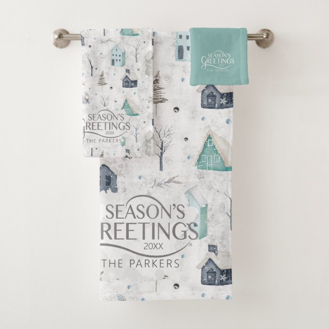 Conjunto De Toalhas Cozy Home Teal ID985 (Insitu)