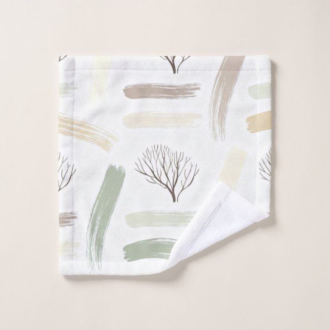 Conjunto De Toalhas Cozy  Minimal Winter Aesthetic Pattern   (Pano de lavar)